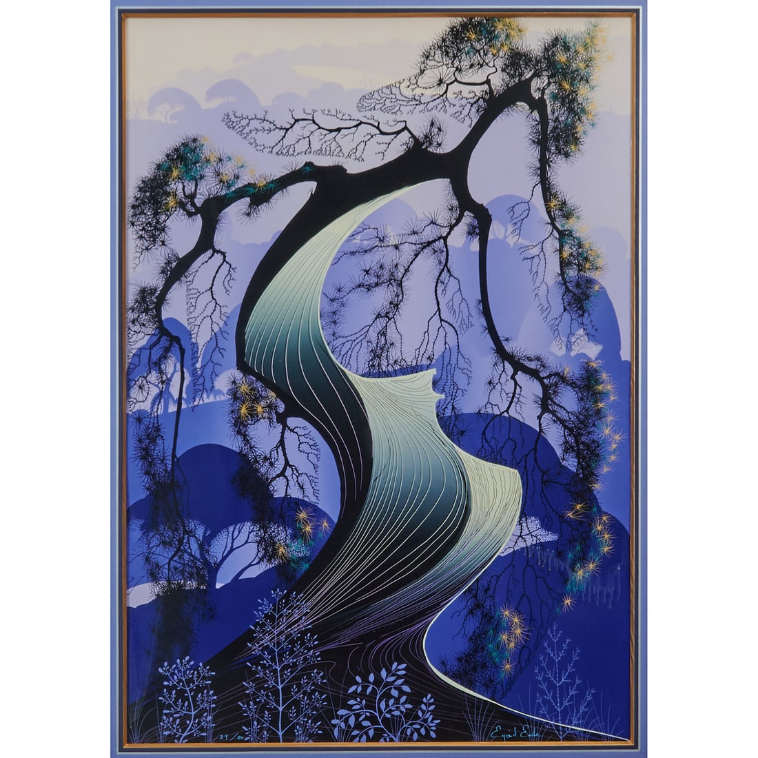 Eyvind Earle.(American, 1916-2000), Bonsai, 1987, serigraph, [approximate dimensions - sight: 33 (1 of 4)