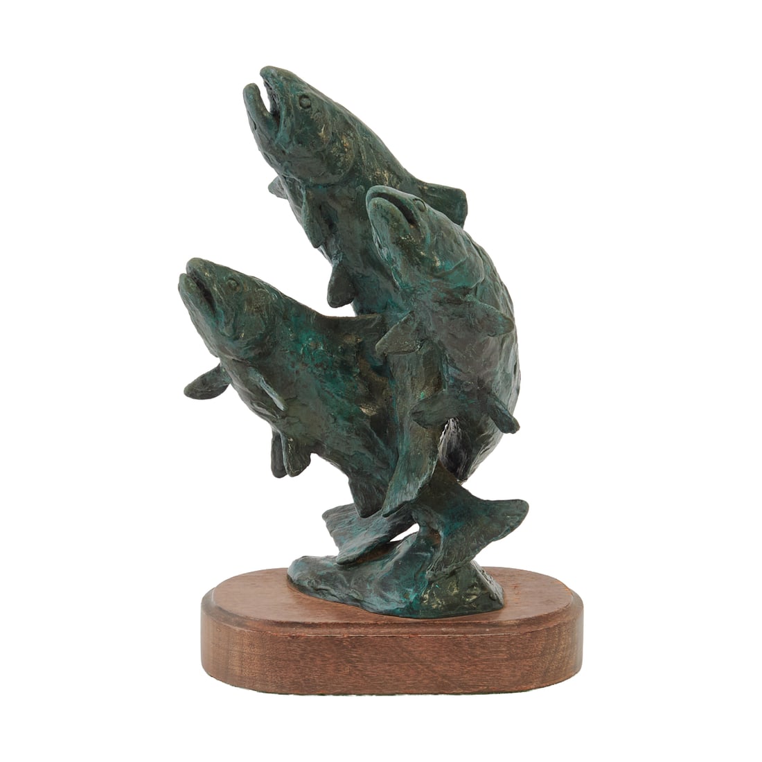 Laurence Isard (American, born 1932), Fish, bronze on wood base, [approximate dimensions - overall: (1 of 6)