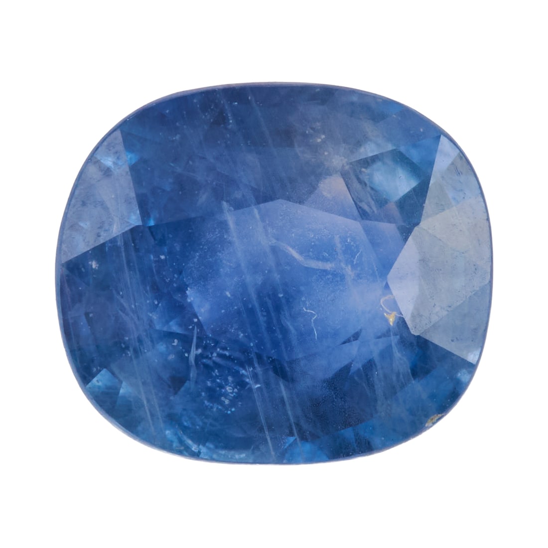 Unmounted Sapphire. The unmounted cushion-cut sapphire weighing approximately 2.90 cts. and (1 of 1)