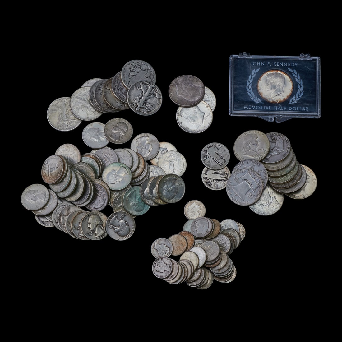 Mixed Lot of US Silver Coin, Face Value $26.75. (1 of 3)