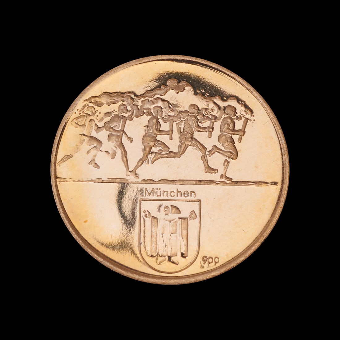 Munich Olympics 1972 Gold Coin. (1 of 2)