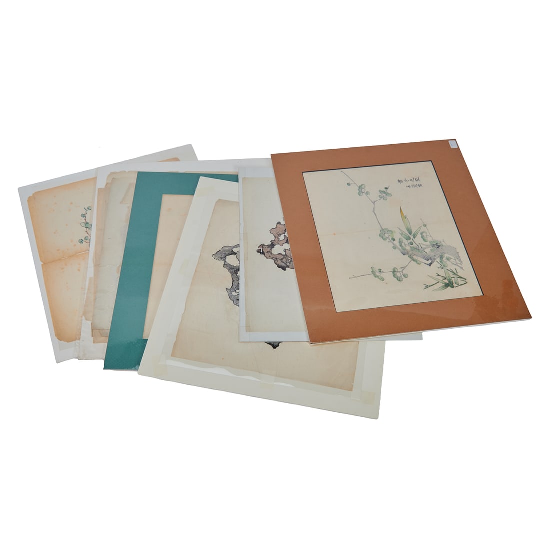 Twelve Pieces of The Ten Bamboo Studio Woodblock PrintsLate Qing Dynasty, 1879 EditionA rare group: Twelve Pieces of The Ten Bamboo Studio Woodblock PrintsLate Qing Dynasty, 1879 EditionA rare group of twelve woodblock prints from an 1879 edition of the celebrated Ten Bamboo Studio Manual of