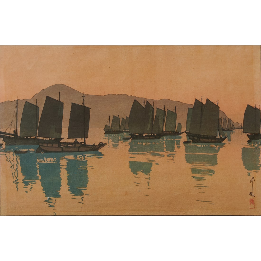 Hiroshi Yoshida (1876-1950)Morning at Abuto (Abuto in the Morning), from the series Inland Sea (1 of 5)