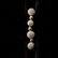 3 PAIRS OF OPAL, DIAMOND, SAPPHIRE, GOLD EARRINGS. - 2