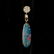 3 PAIRS OF OPAL, DIAMOND, SAPPHIRE, GOLD EARRINGS. - 3