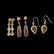 3 PAIRS OF OPAL, DIAMOND, SAPPHIRE, GOLD EARRINGS. - 5