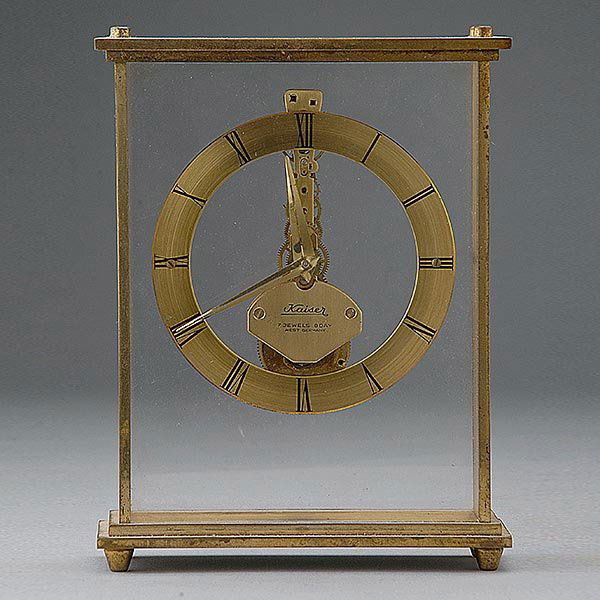 German Brass Carriage Clock, marked Kaiser Jul 07, 2013 Michaan's Auctions in CA