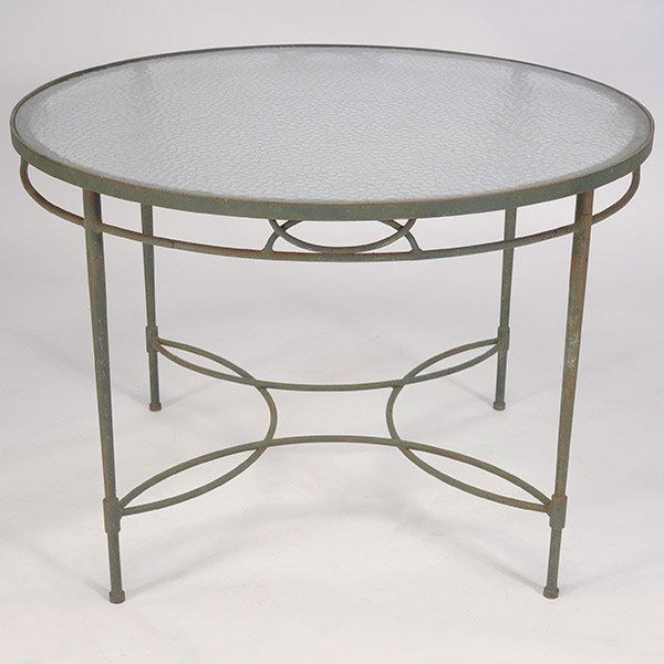 Salterini Dining Table.: Salterini Dining Table. With faux bronze finish, designed by Mario Papperzini.