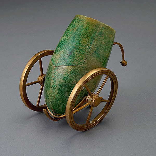 Aldo Torre Cigarette Holder.: Aldo Torre Cigarette Holder. Brass with green goat skin lacquer.