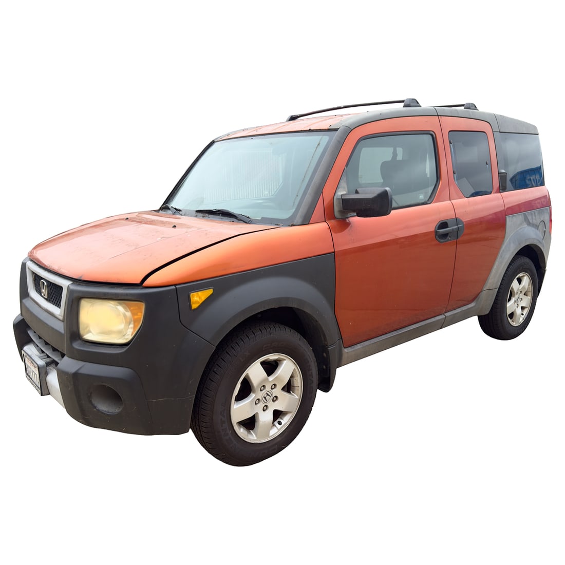 2003 Honda Element EX. Sport Utility 4-DR; vin:5J6YH286X3L052670; Ca: 8UIY776; odometer indicates (1 of 18)