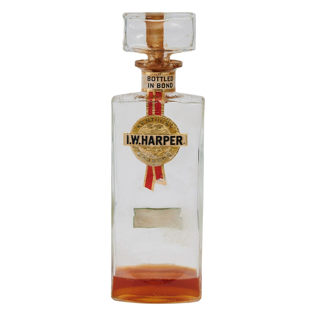 Bottle I. W. Harper Kentucky Bourbon. 4/5th Quart.Sealed, bottled in bond "in U.S. Government (1 of 5)