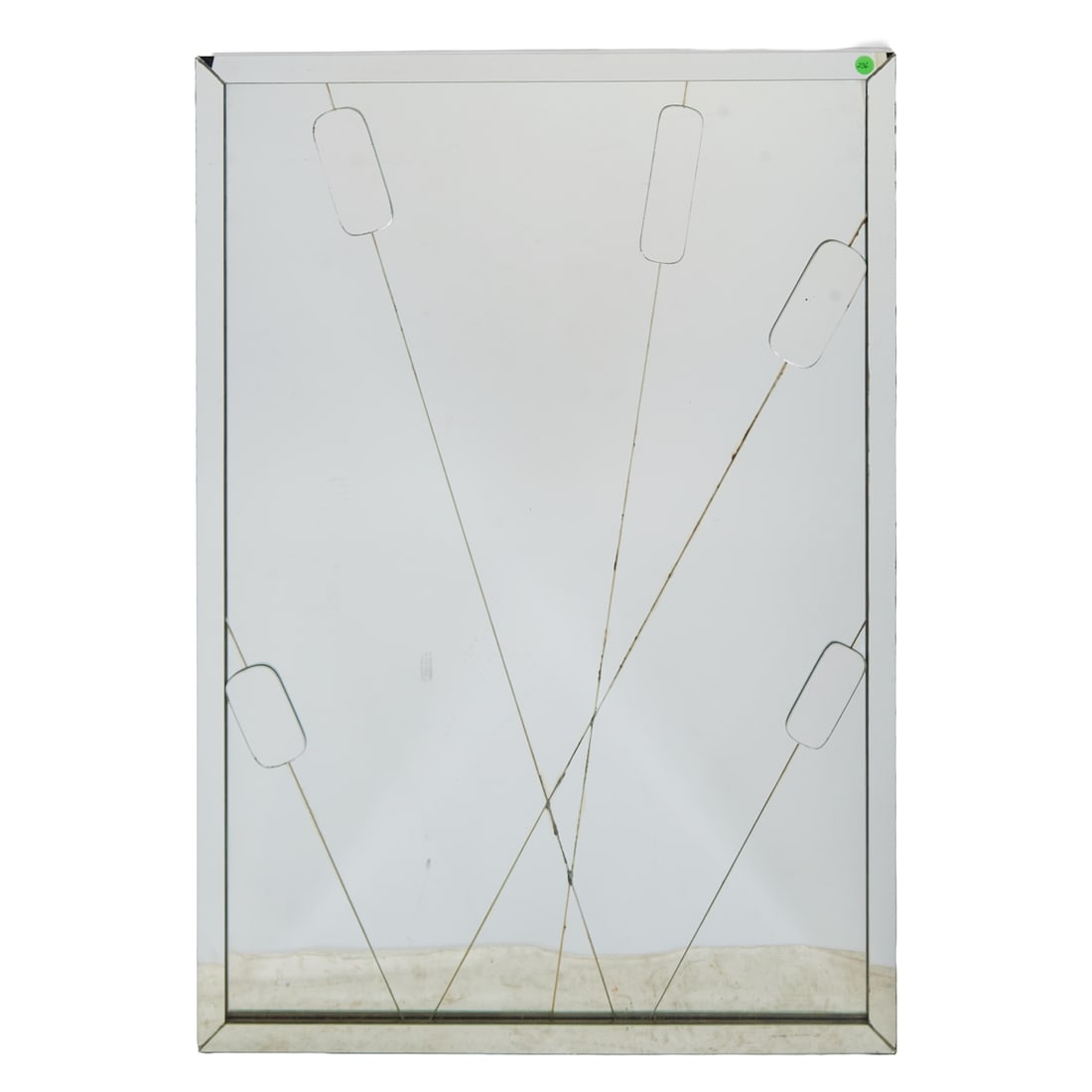 Mirror, Phillip St. Jacques Ltd., New York.{Approximate dimensions: 40" H. x 28" W.}. (1 of 2)