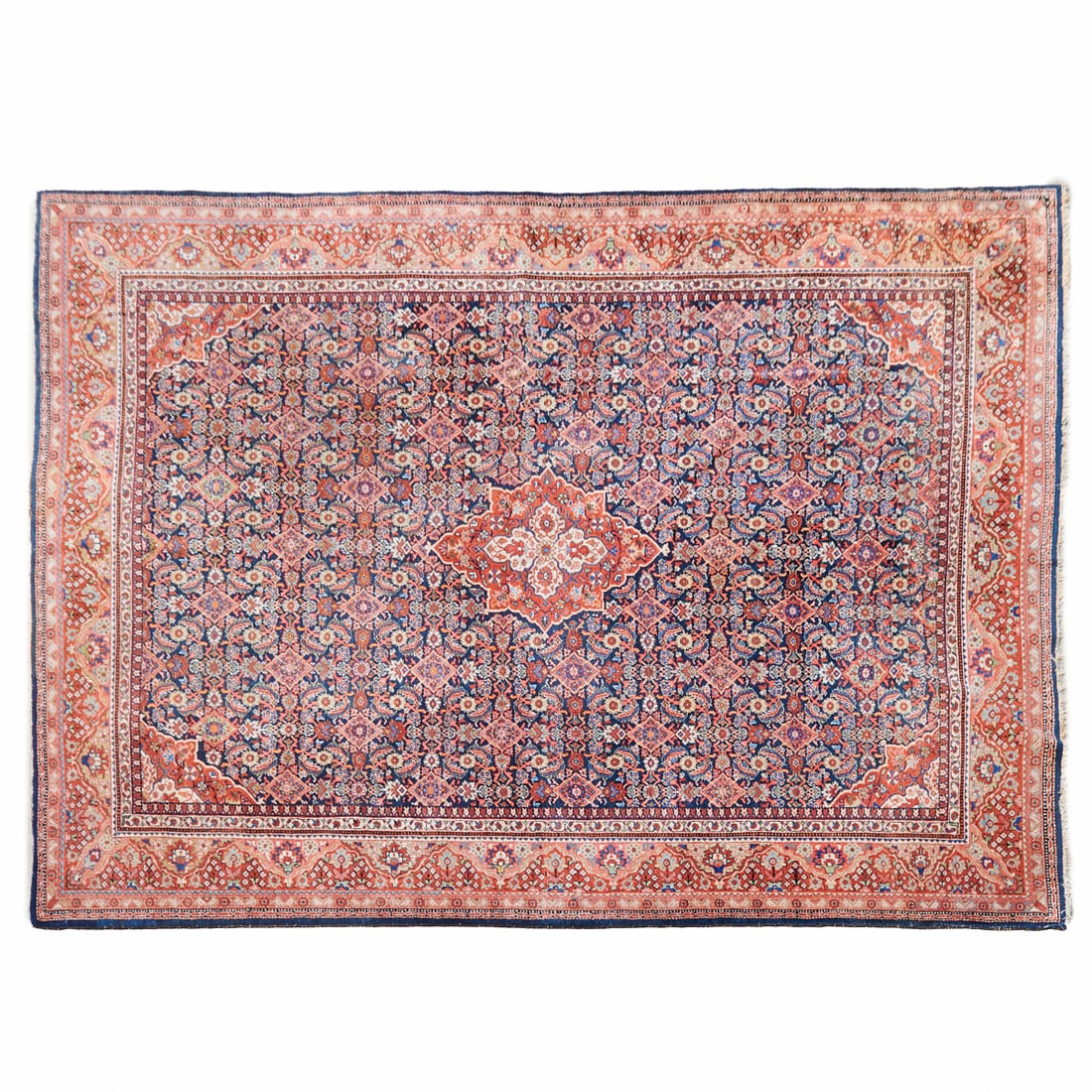 Persian Bijar Carpet.{Approximate dimensions:10'6" x 13' 5".}.: Persian Bijar Carpet.{Approximate dimensions:10'6" x 13' 5".}.