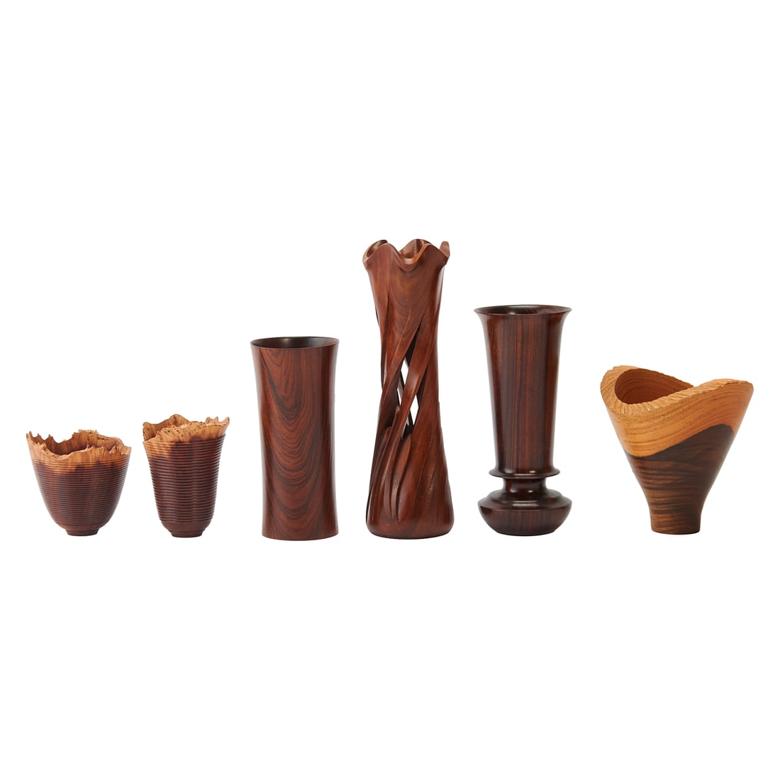 American Craft: Six Turned, Carved Vesselsincluding by Nikolai Ossipov, Debra Doyle, twoceanothus (1 of 6)