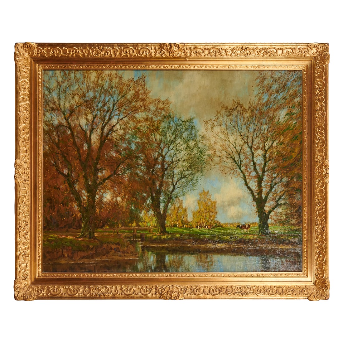 Arnold Marc Gorter (Dutch, 1866-1933), Landscape,oil on canvas, [approximate dimensions - sight:28" (1 of 5)