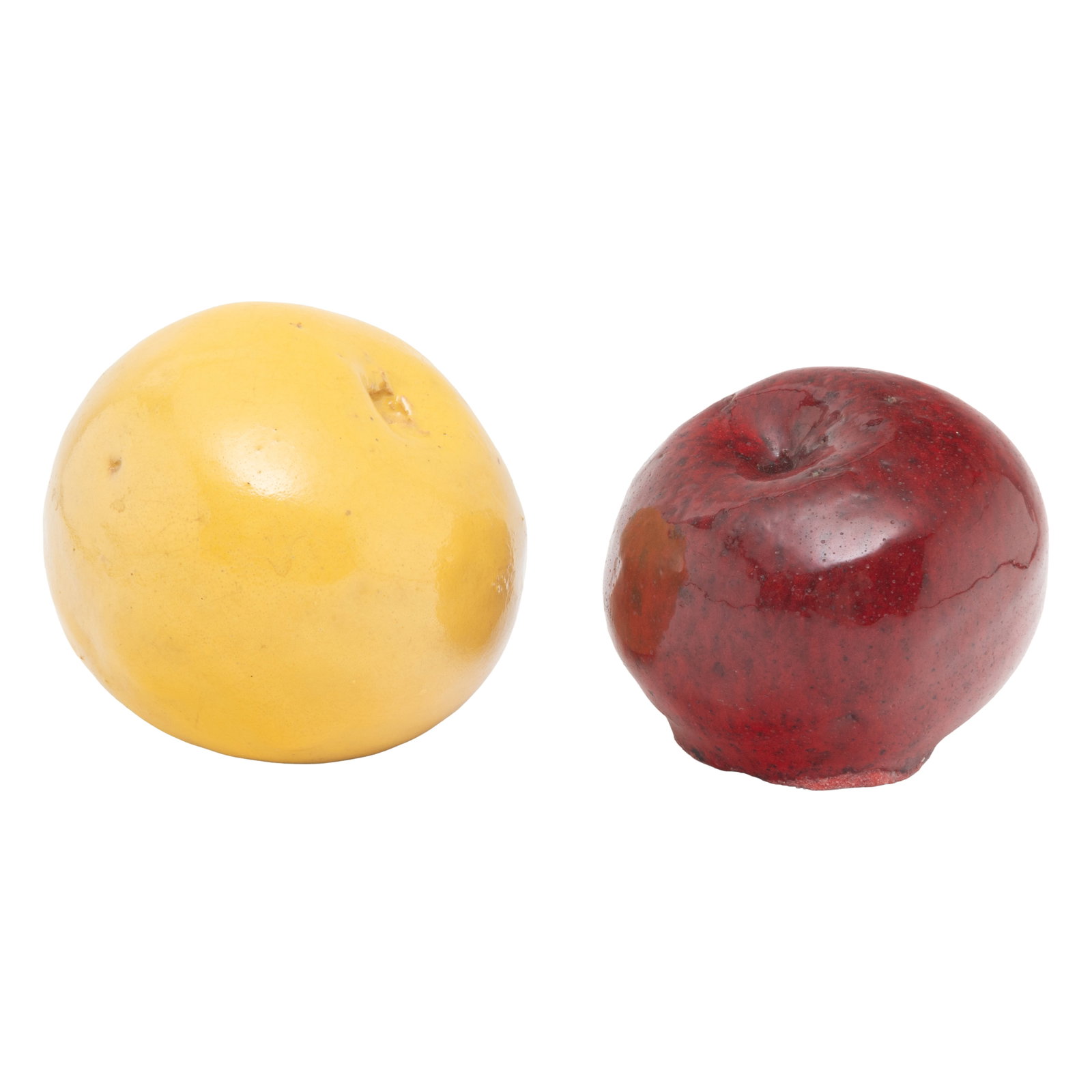 Gathie Falk (Canadian, 1928-2015), Apple and Grapefruit, circa 1968, two glazed (1 of 4)
