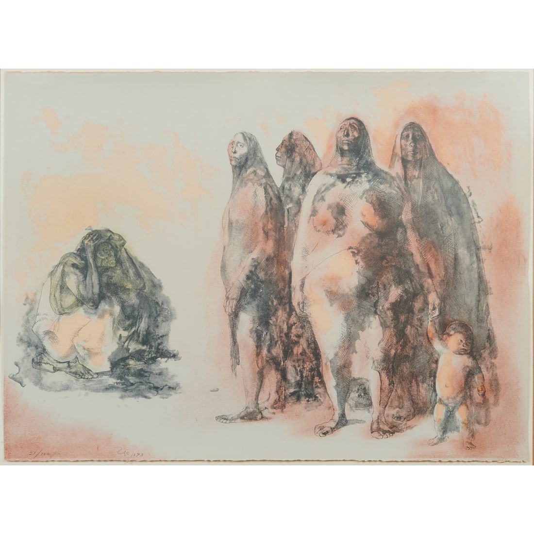 Francisco Zuniga (Mexican, 1912-1998), Mujeres de Mexico (Women of Mexico), 1973, Mexican Masters (1 of 5)
