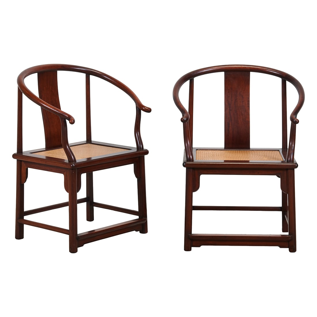 Pair of Charlotte Horstmann Horseshoe Chairs{H 35x W 22 3/8x D 18inches (88.9x 56.83x 45.7cm)}. (1 of 4)