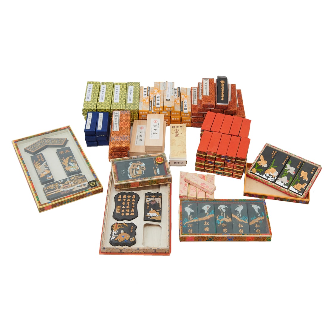 A Group of Chinese Inksticks, 20th CenturyComprising an extensive collection of traditional Chinese (1 of 7)