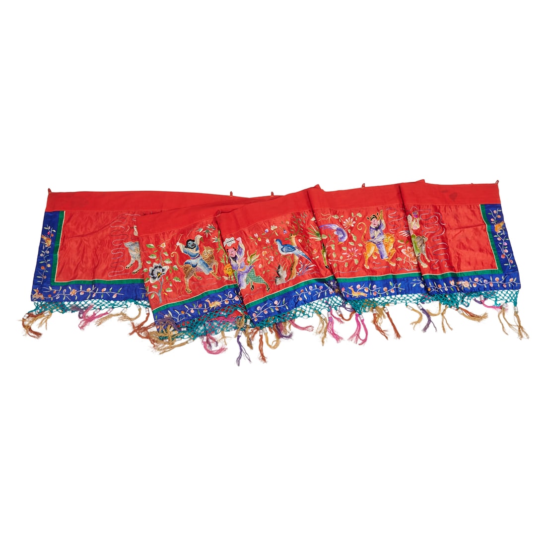 A Chinese Embroidered Cantonese Opera Stage Hanging, Republican PeriodA finely embroidered Cantonese (1 of 4)