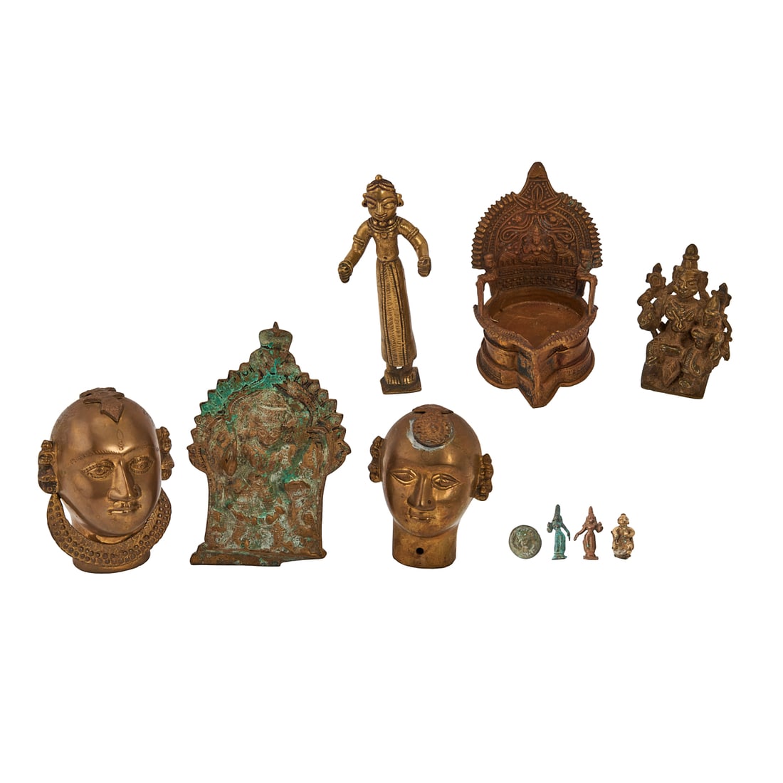 Group of Antique Brass Indian FiguresA collection of antique Indian brass devotional and decorative (1 of 9)