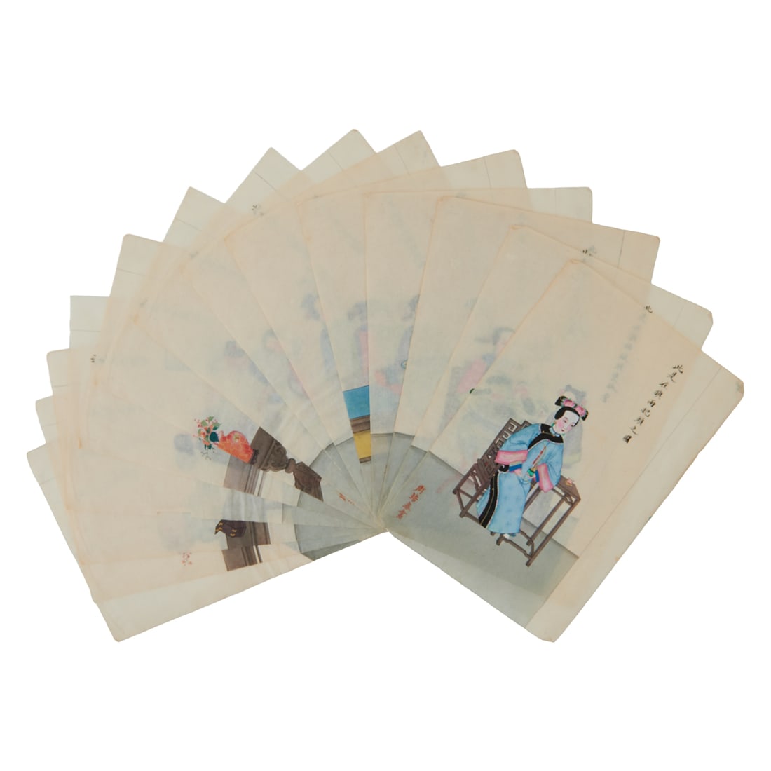 Album of Late Qing Women’s HairstylesBy Zhou PeichunLate Qing dynasty, circa 1890sFifteen: Album of Late Qing Women’s HairstylesBy Zhou PeichunLate Qing dynasty, circa 1890sFifteen album leaves, ink and color on paperThe present album, consisting of fifteen leaves, was painted by Zhou