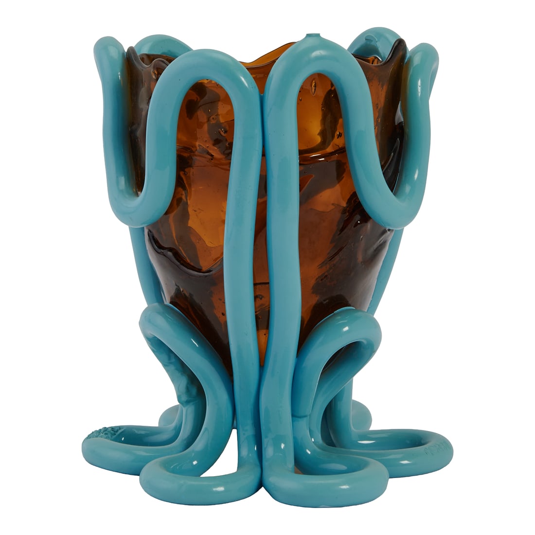 Gaetano Pesce Dyed Resin Vase, "Indian Summer" (1 of 4)