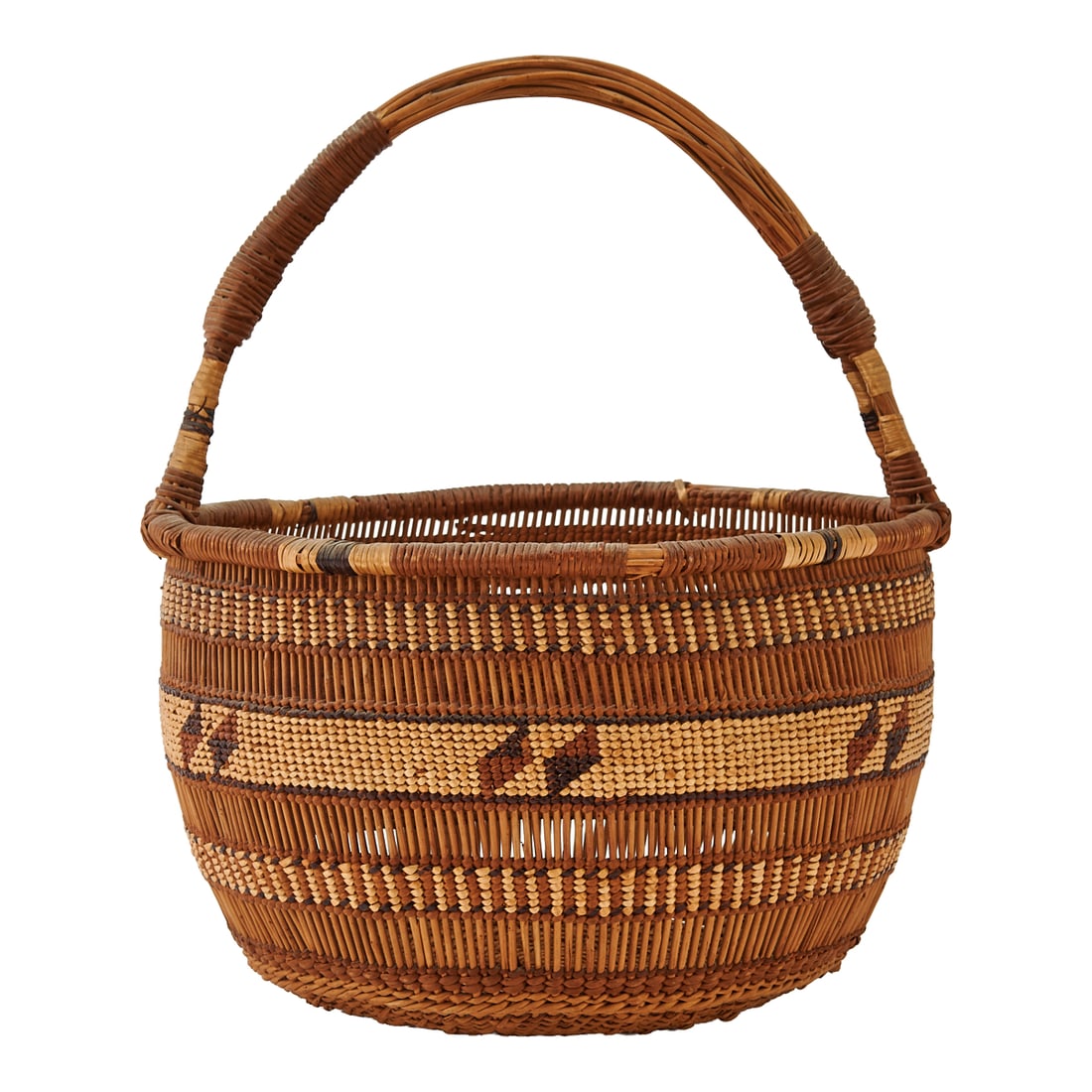 Hupa Woven and Coiled Berry Basket (1 of 4)