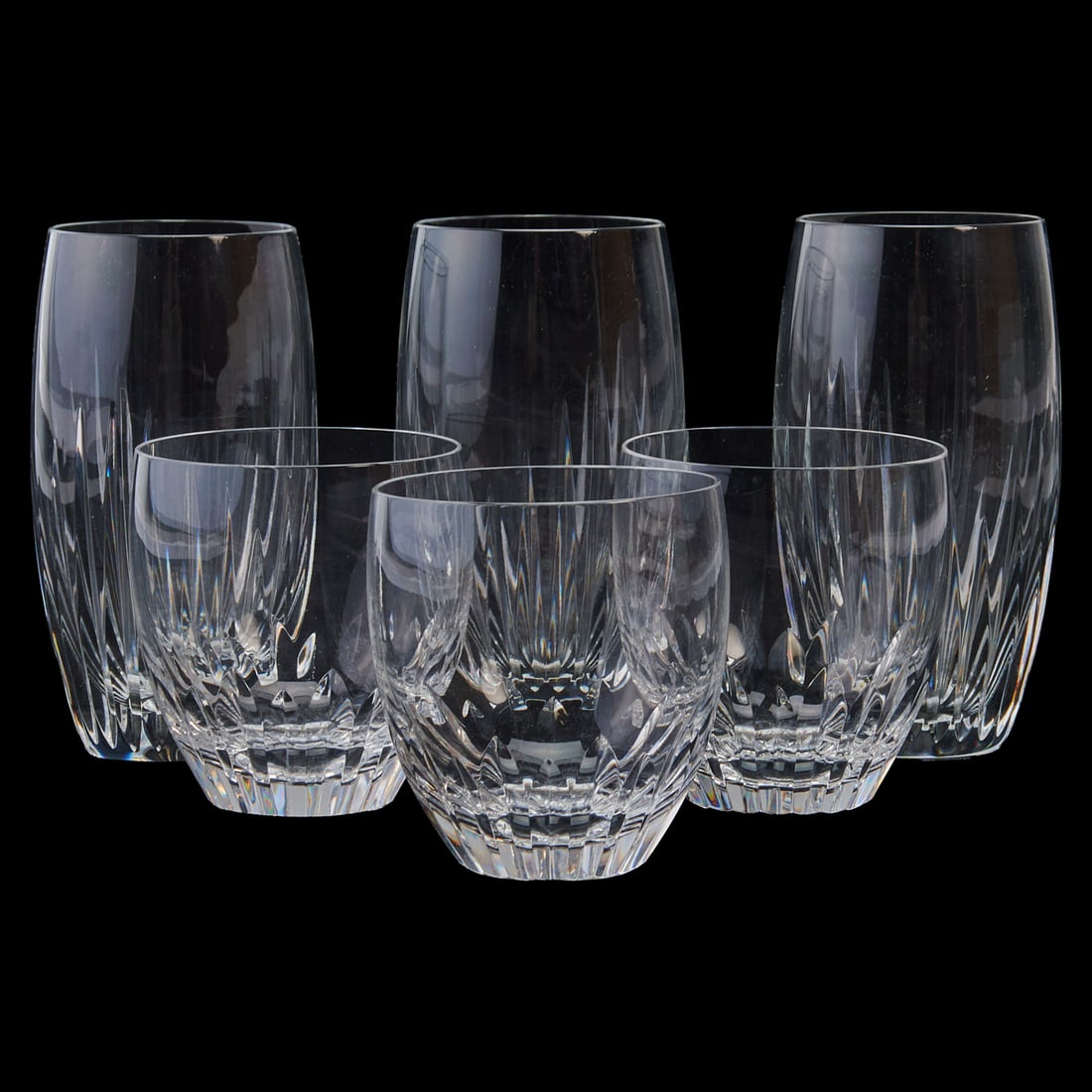 Baccarat Crystal Massena Low and High Ball Glasses (1 of 4)