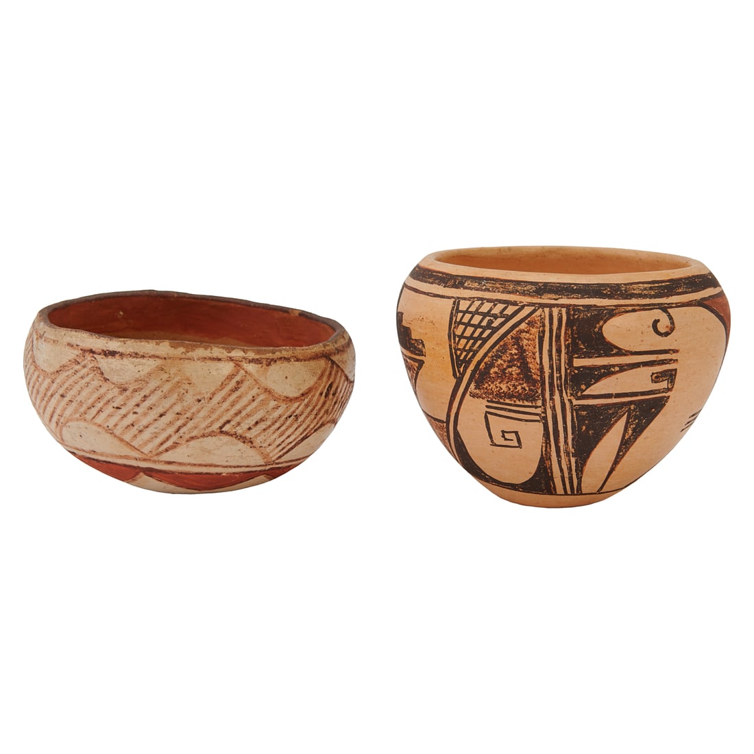 Five Native American Painted Pottery Vessels - 4