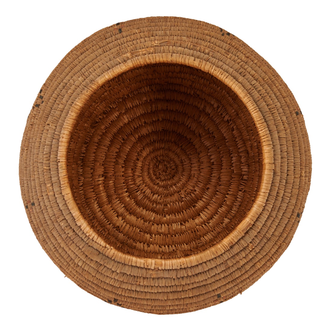 Two Native American Baskets, One Footed and One Lidded - 4