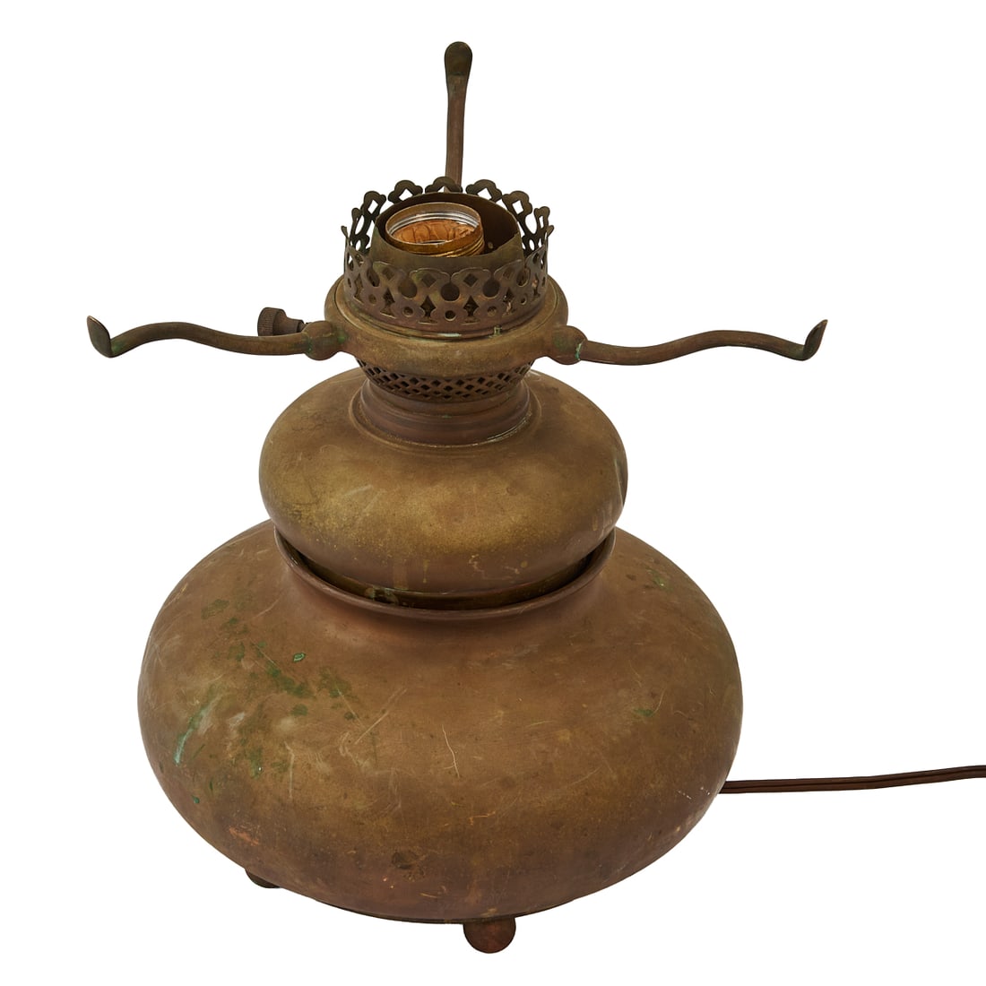 Tiffany Studios Table Converted Oil Lamp Base - 2