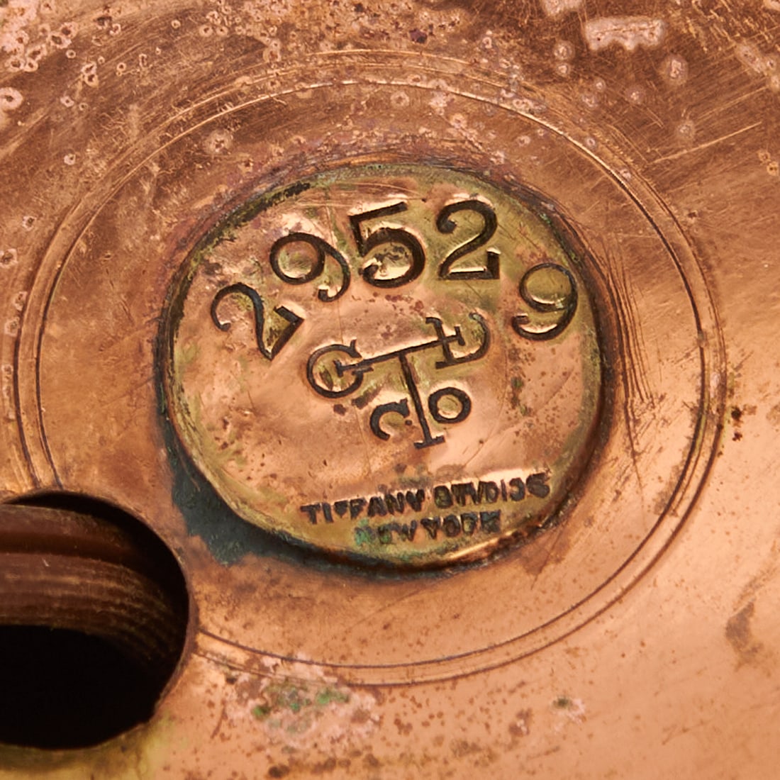 Tiffany Studios Table Converted Oil Lamp Base - 4