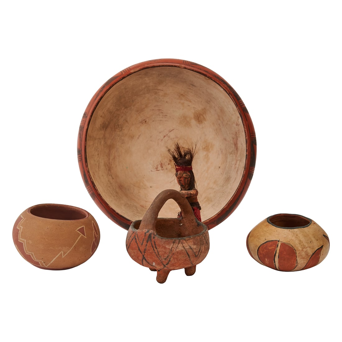 Four Native American Pottery Vessels (1 of 5)