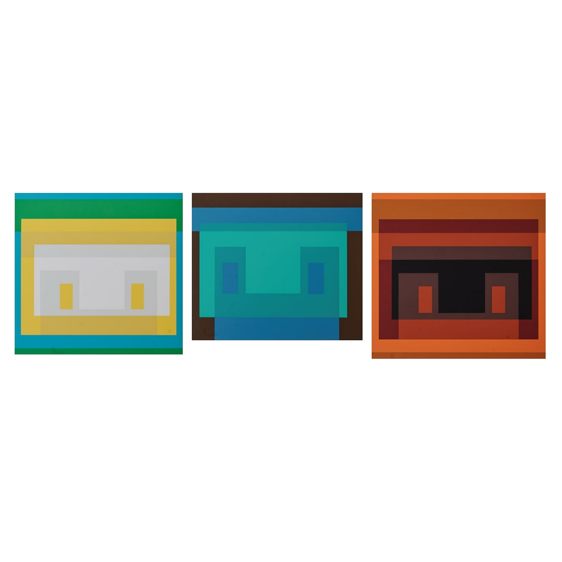 Josef Albers, Three Screenprints from Formulation Articulation (Variants) (1 of 10)