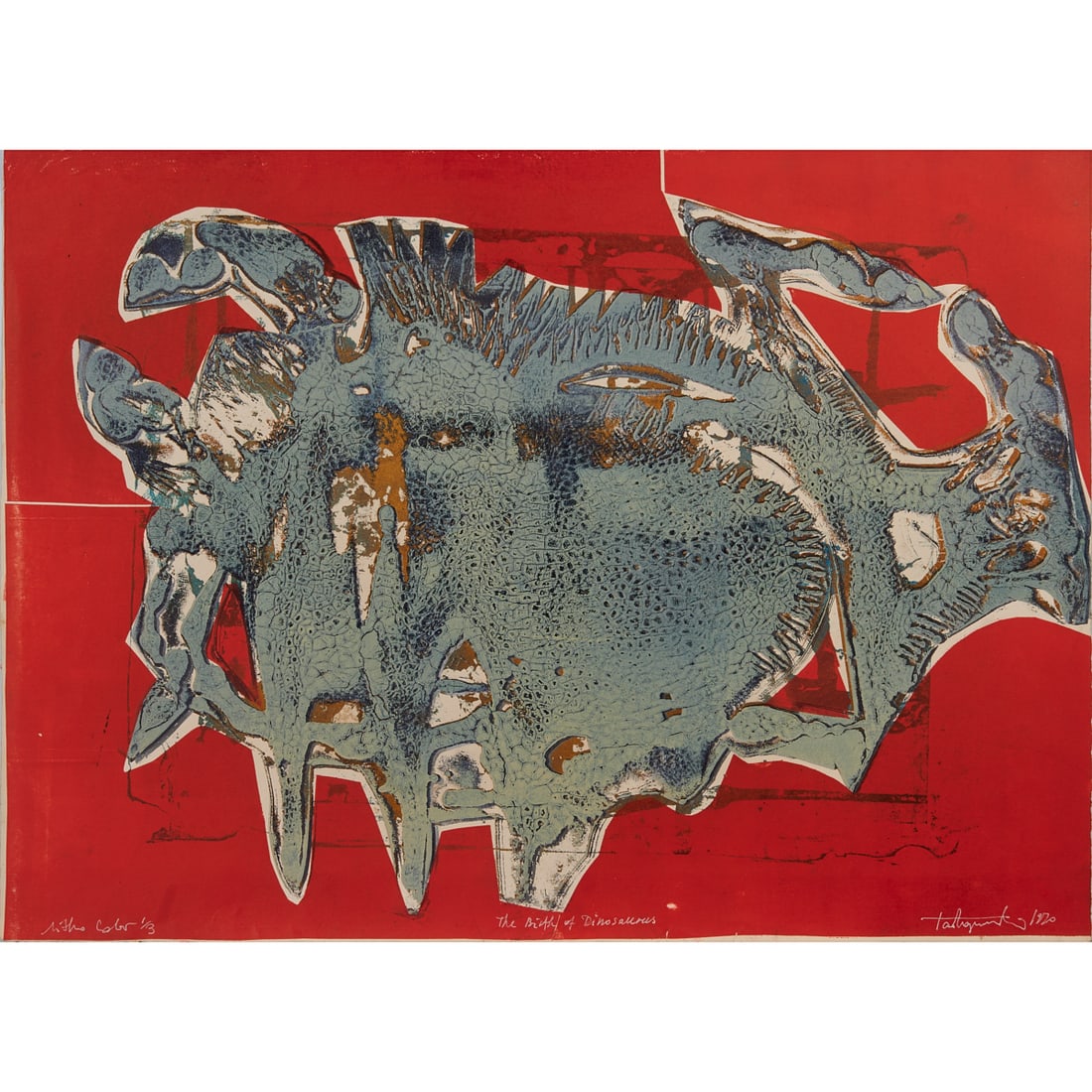 Tadeusz Lapinski, Two Colored Lithographs - 2