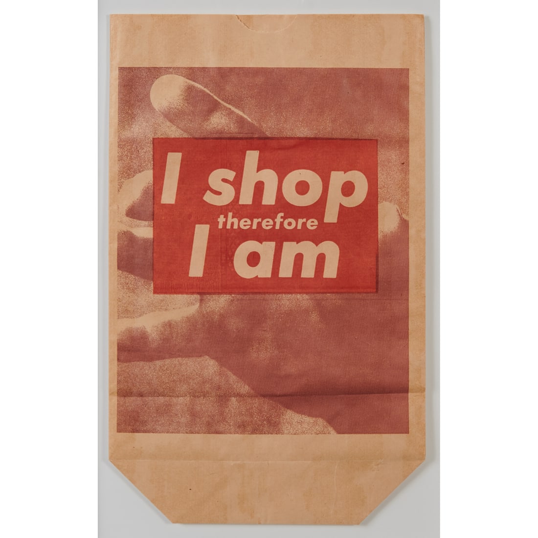 Barbara Kruger, I Shop Therefore I Am, Photolithograph on Paper Shopping Bag (1 of 3)