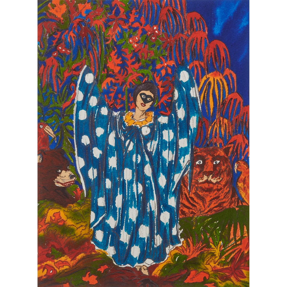 Marcel Dzama, A Spark of Hope In Bloom, Archival Print: Marcel Dzama (Canadian, born 1974), "A Spark of Hope In Bloom," 2020, archival print on Hahnemuhle German Etching Paper, [approximate dimensions - plate: 19 1/2" H x 14 3/8" W], numbered 6/30, dated, 