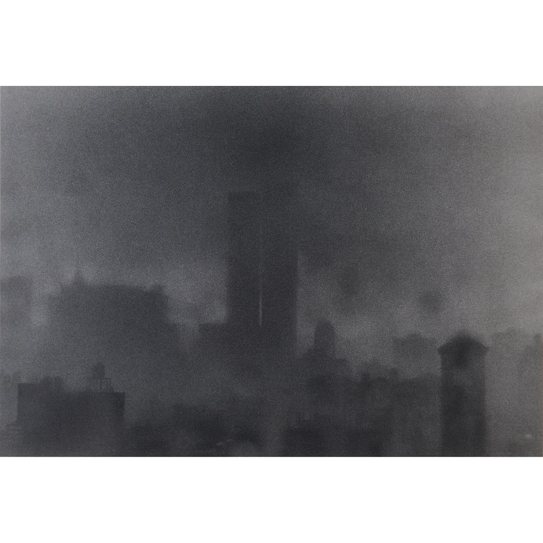 Wolf von dem Bussche, ...Trade Center Towers, Photograph: Wolf von dem Bussche (German, born 1934), "Washington Square with Trade Center Towers," 1980, gelatin silver print, [approximate dimensions - plate: 14 7/8" H x 21 7/8" W, sheet: 20" H x 23 7/8" W],