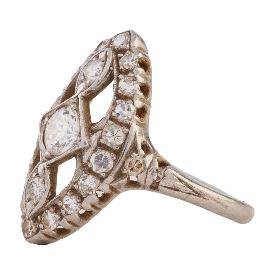 Vintage Diamond, Platinum Ring - 2