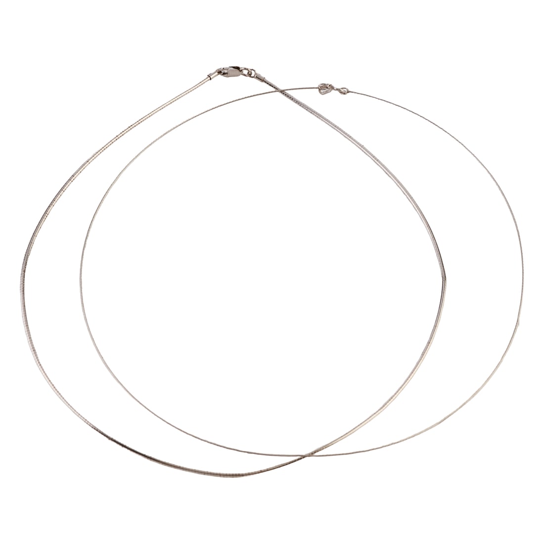 Two 14k White Gold Wire Chains (1 of 4)