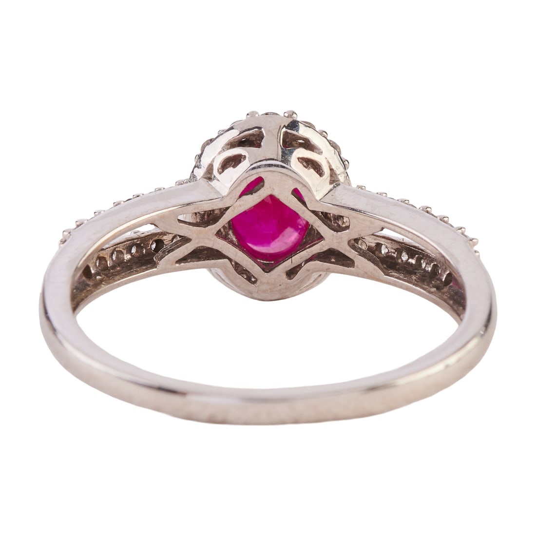 Iliana Ruby, Diamond, 18k White Gold Ring - 3