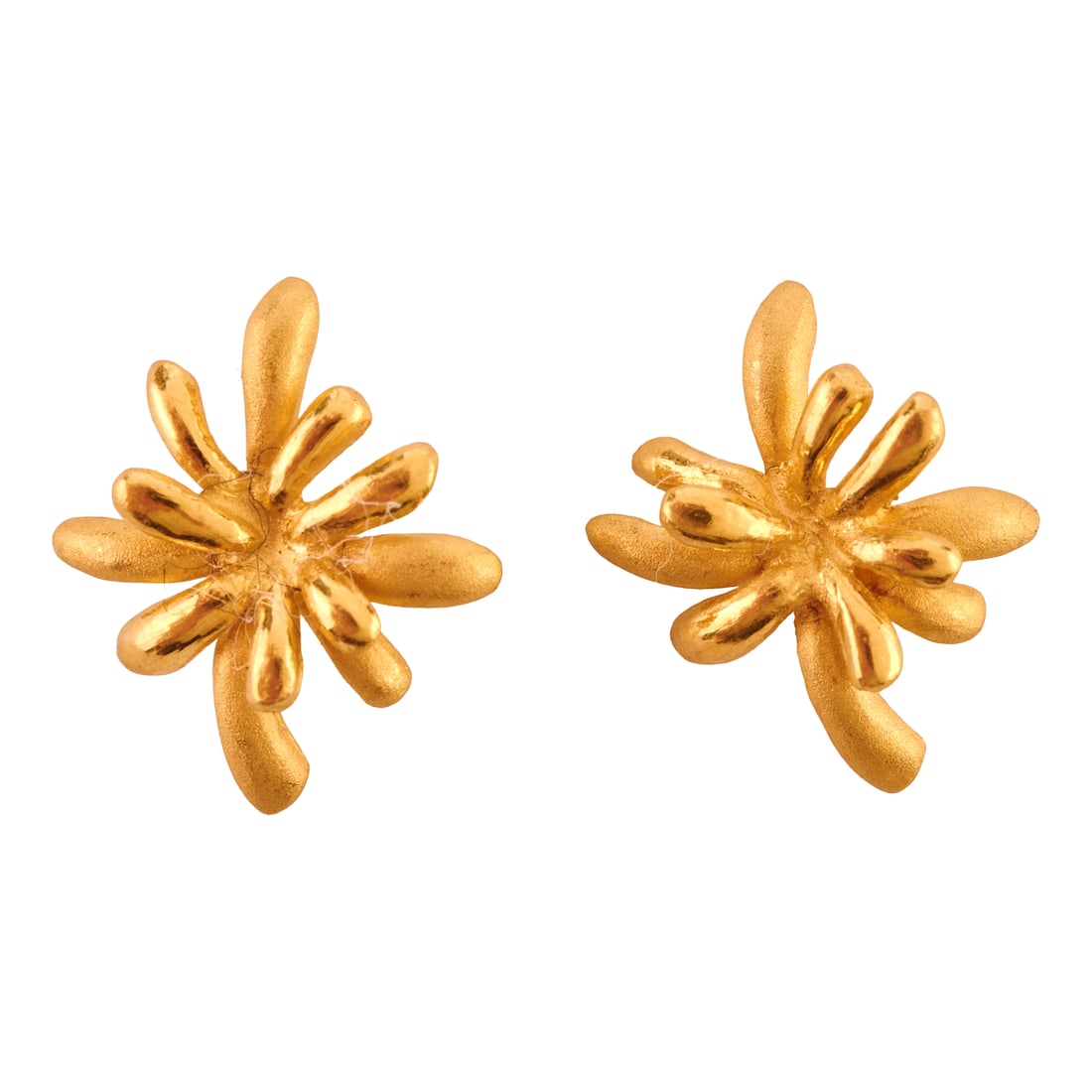 Pair of 24k Yellow Gold Earrings (1 of 3)