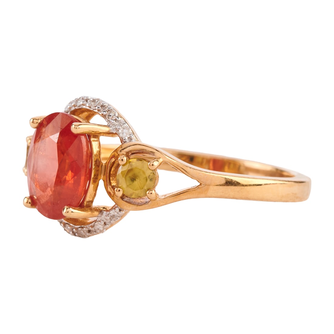 Multi-Stone, 14k Yellow Gold Ring - 2