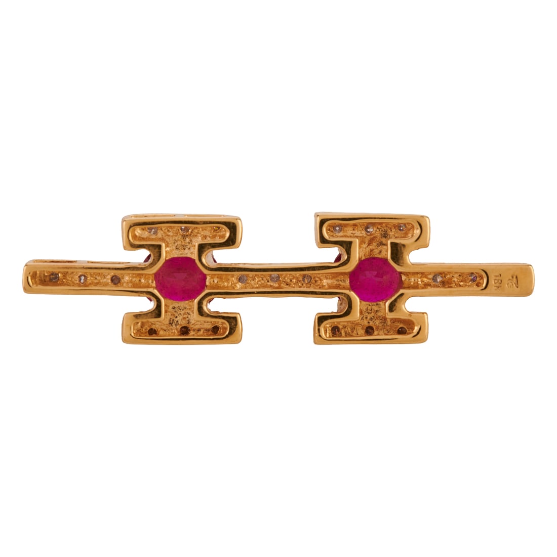Ruby, Diamond, 18k Gold Pendant - 3