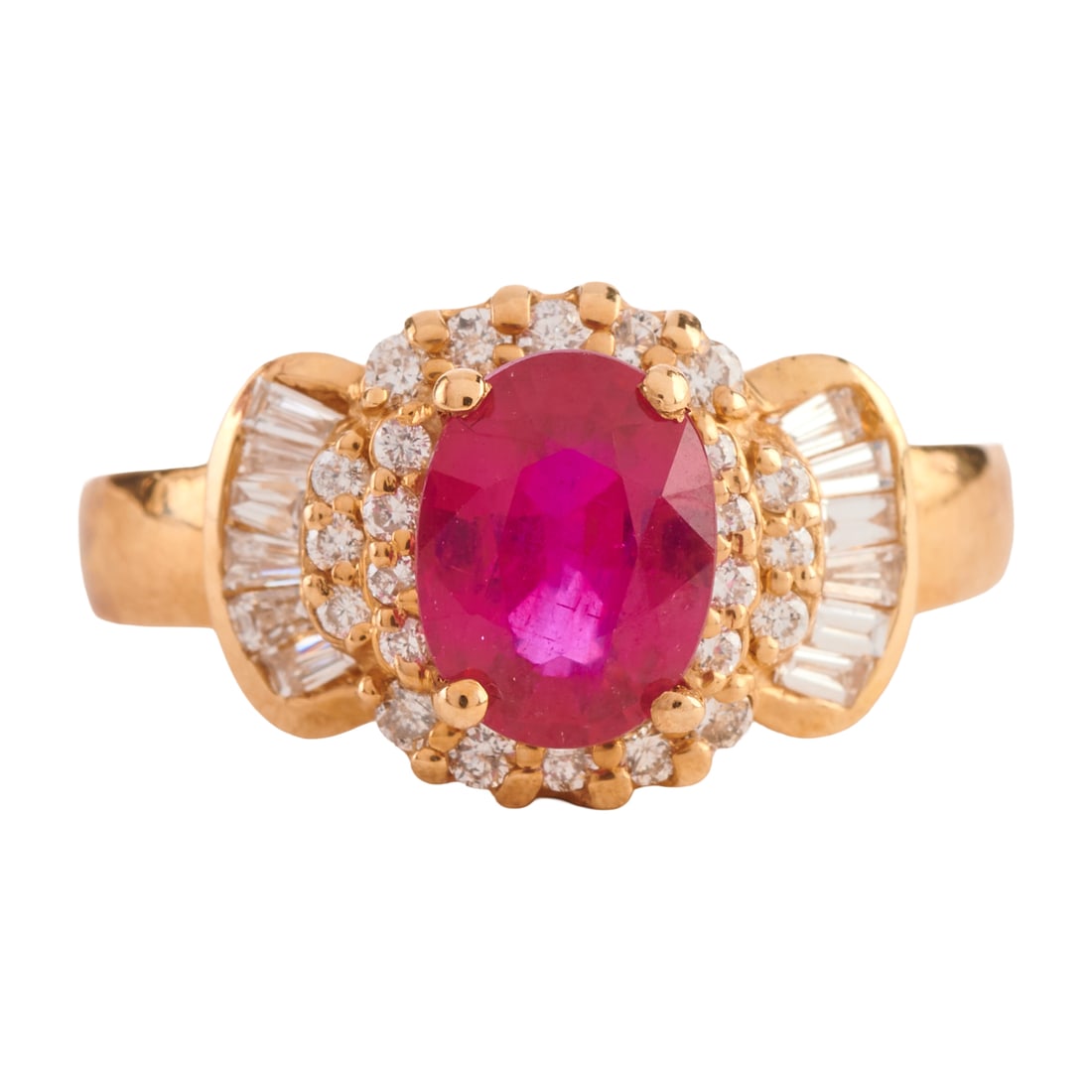 Effy Ruby, Diamond, 14k Yellow Gold Ring - 2