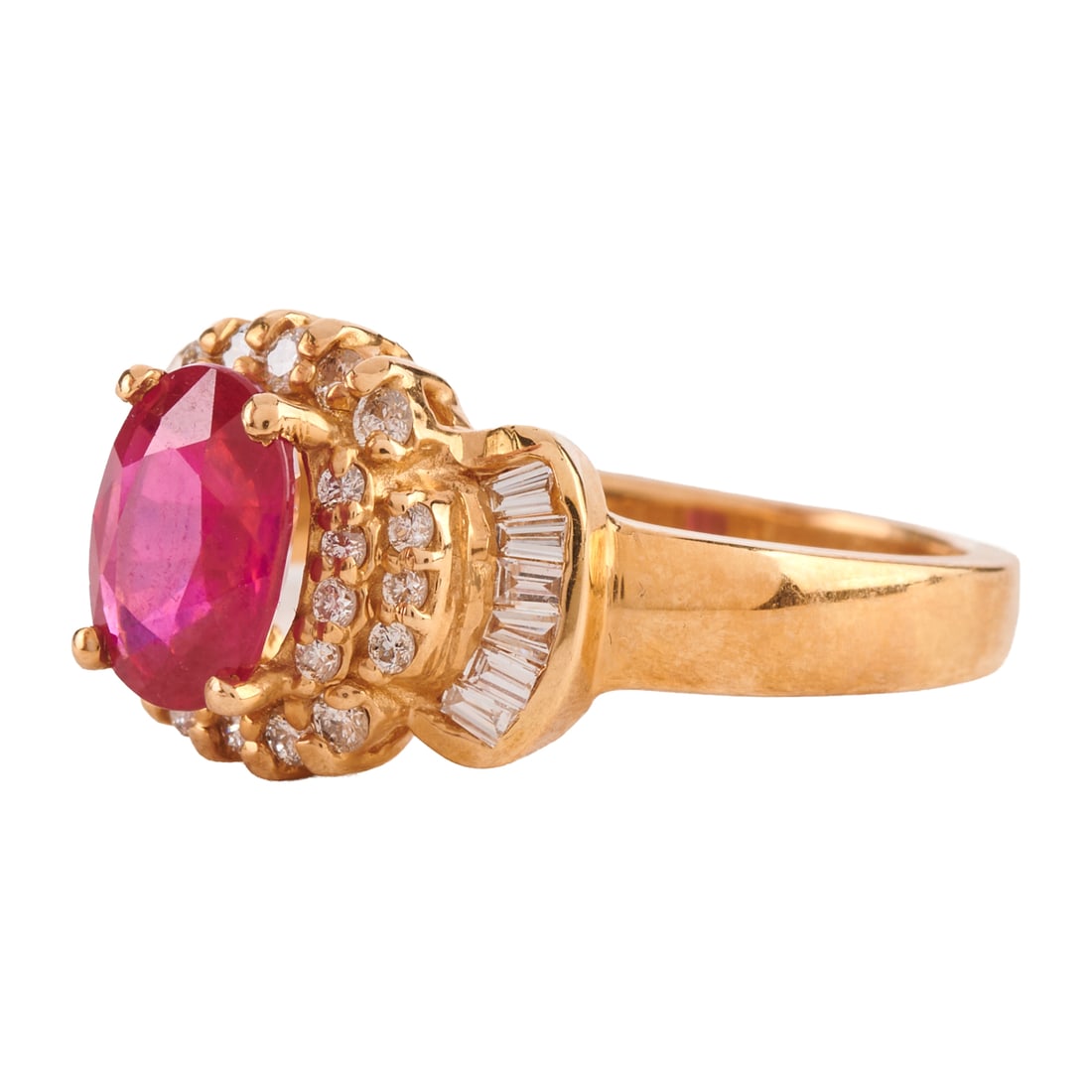 Effy Ruby, Diamond, 14k Yellow Gold Ring - 3