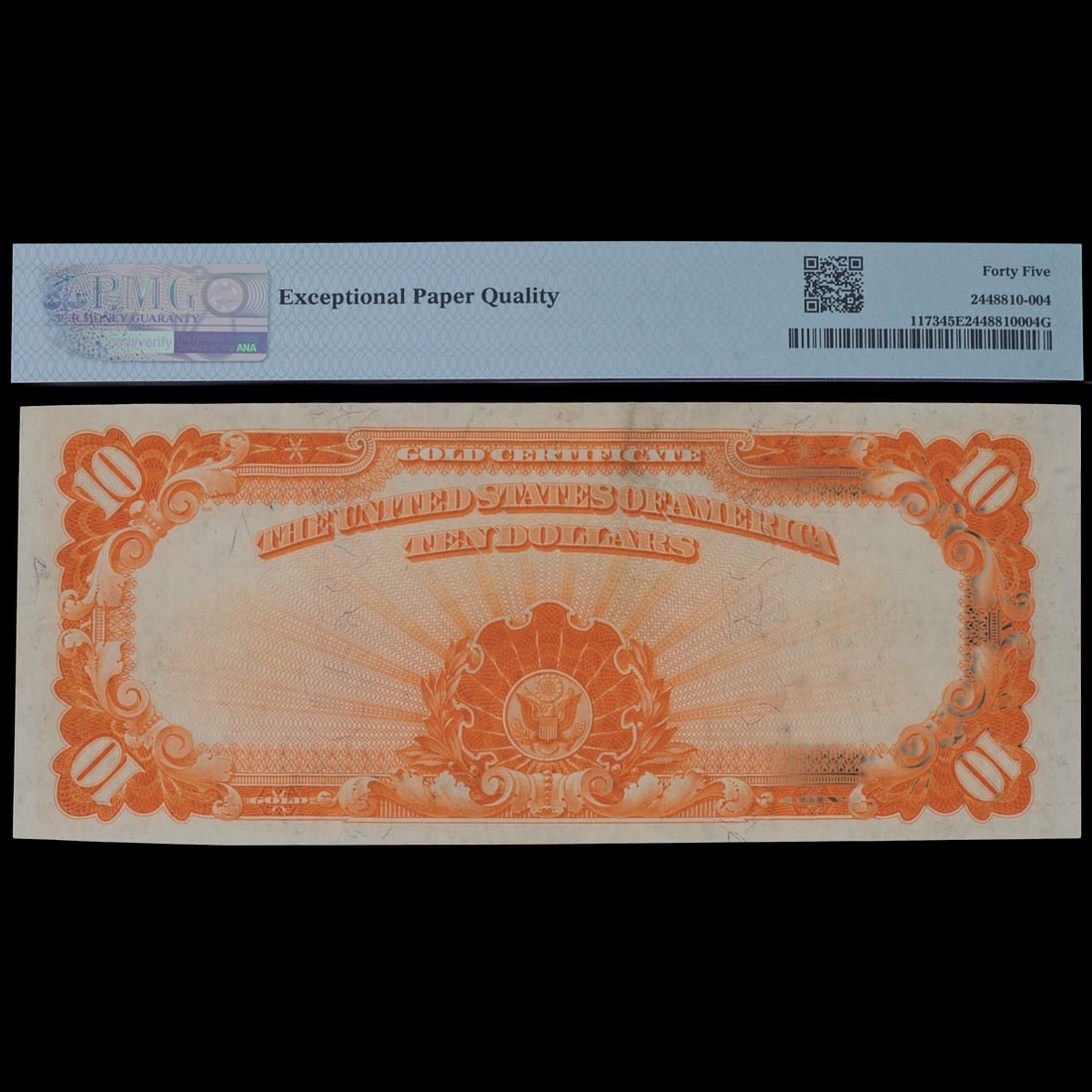 1922 Ten Dollar Gold Note, EF45 - 2