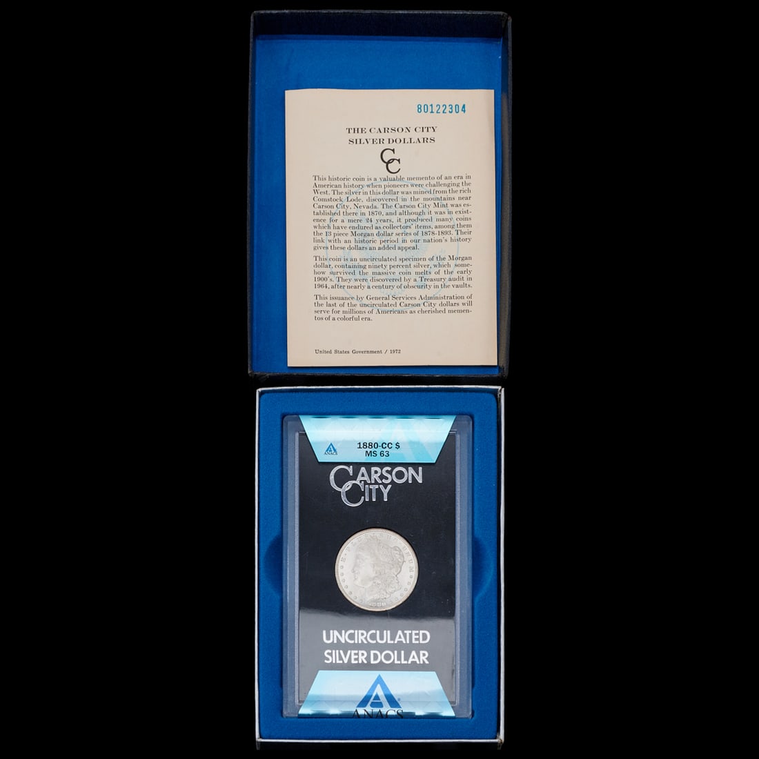 1880 Carson City Morgan Dollar, MS63: 1880 Carson City Morgan Dollar, MS63