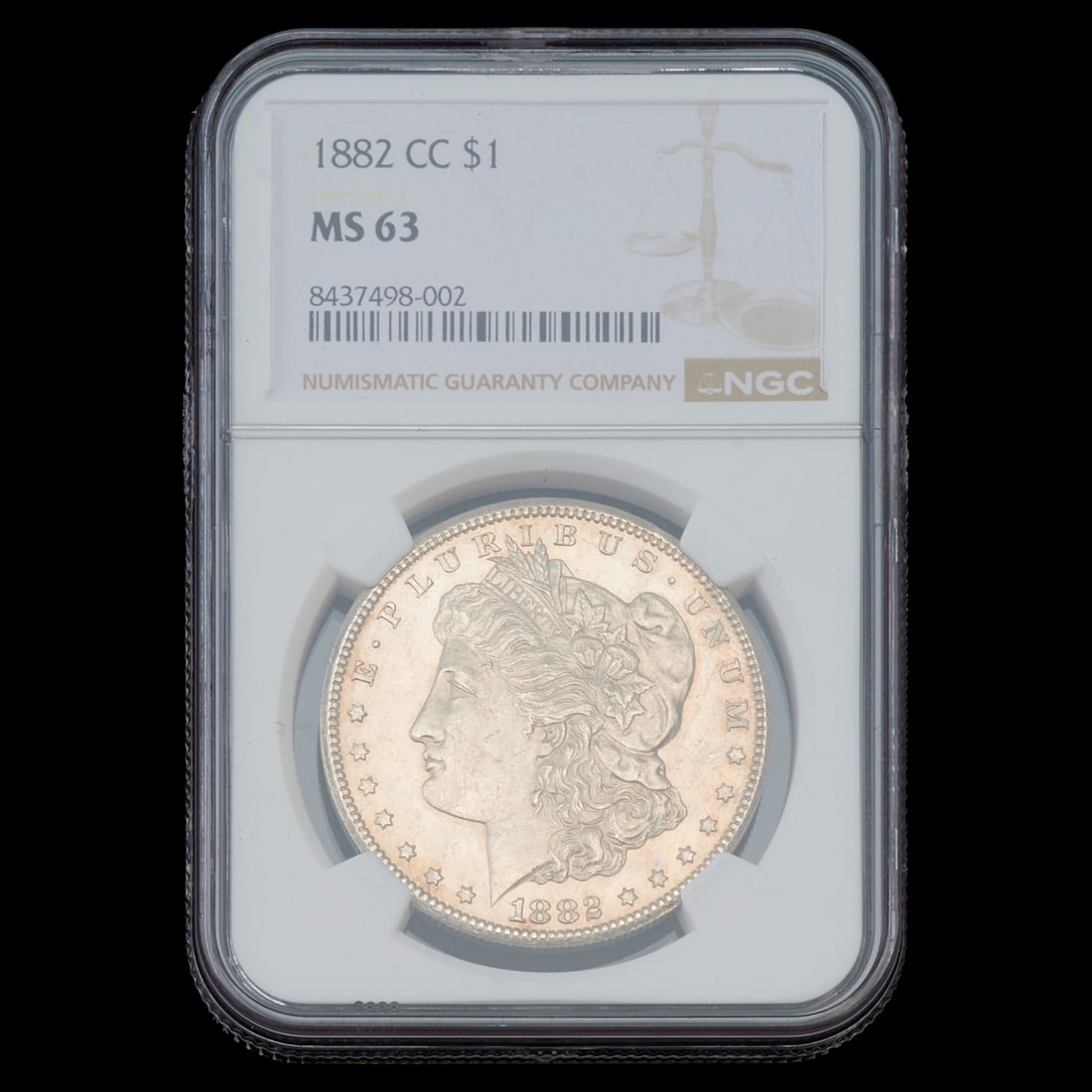 1882 Carson City Morgan Dollar, MS63: 1882 Carson City Morgan Dollar, MS63